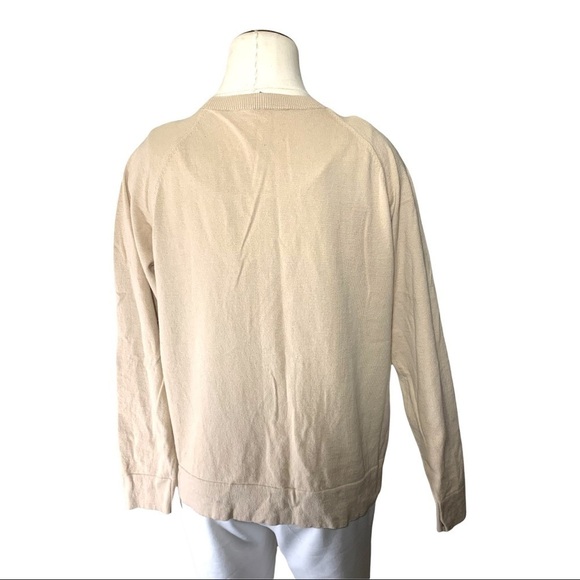 Judith & Charles Sweater Leather Cashmere Blend Sz L (real Sz S/M) Quiet Luxury - Picture 3 of 10